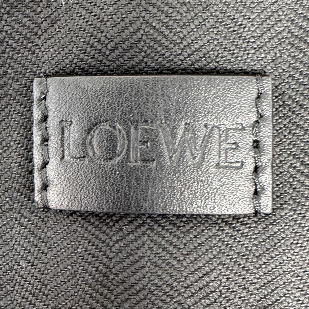 LOEWE Black Canvas Yellow Floral Tulip Drawstring Pouch Bag FLAWED - Picture 10 of 16